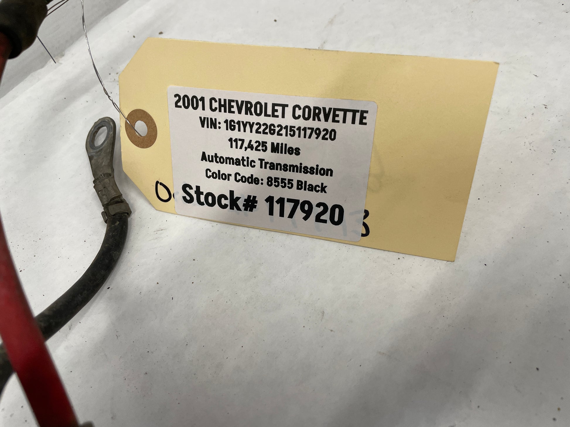 2001 Chevy C5 Corvette Battery Terminal Cable Wire Harness - OEM - Day's Parts Yard