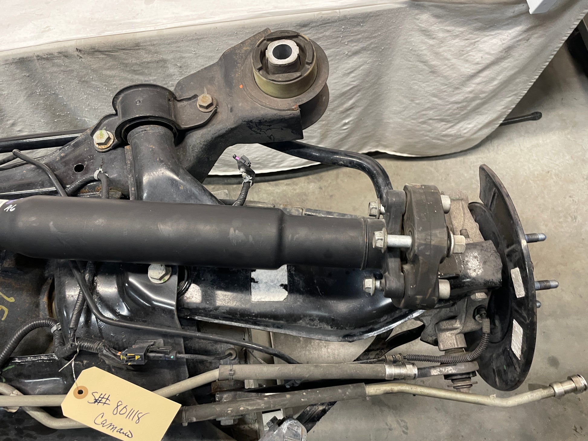 2012 Chevy Camaro ZL1 3.73 Complete Rear Axle Suspension Cradle K Member Subframe Differential OEM - Day's Parts Yard