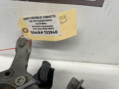 2005 Chevy C6 Corvette RH Passenger Front Suspension Spindle Knuckle Hub OEM - Day's Parts Yard