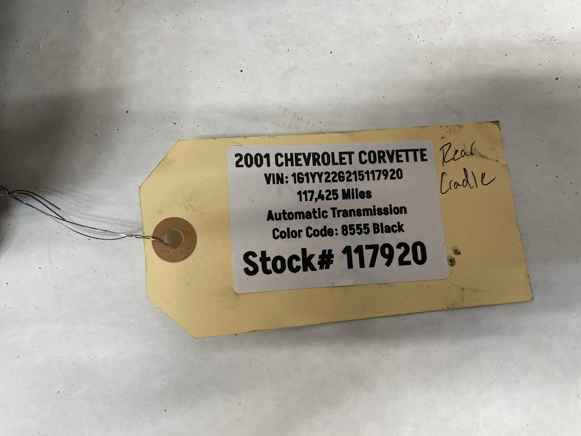 2001 Chevy C5 Corvette Rear Cradle Subframe Transmission Crossmember OEM - Day's Parts Yard