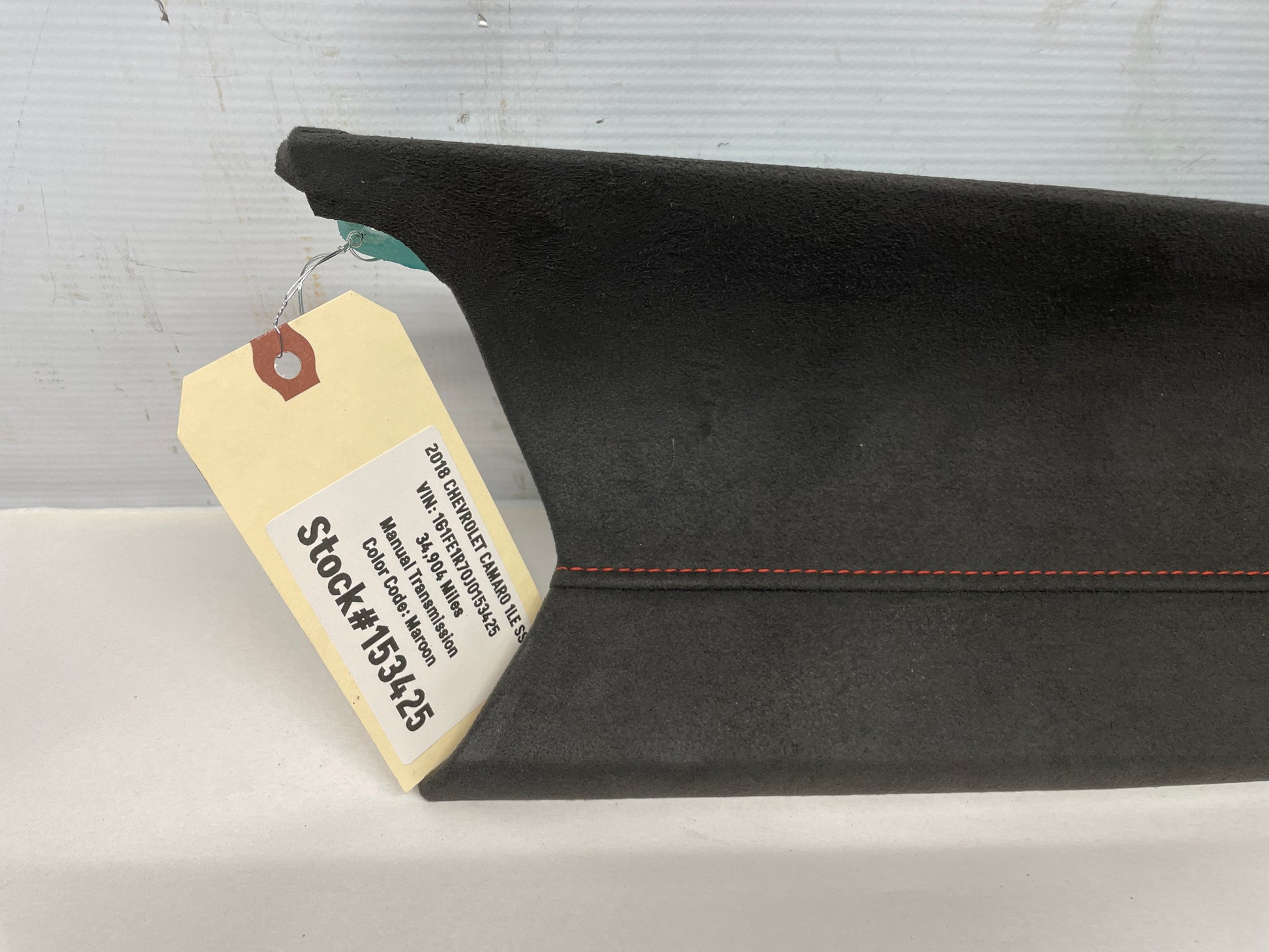 2018 Chevy Camaro 1LE SS RH Dash Trim Insert Black Suede w/ Red Stitching OEM - Day's Parts Yard