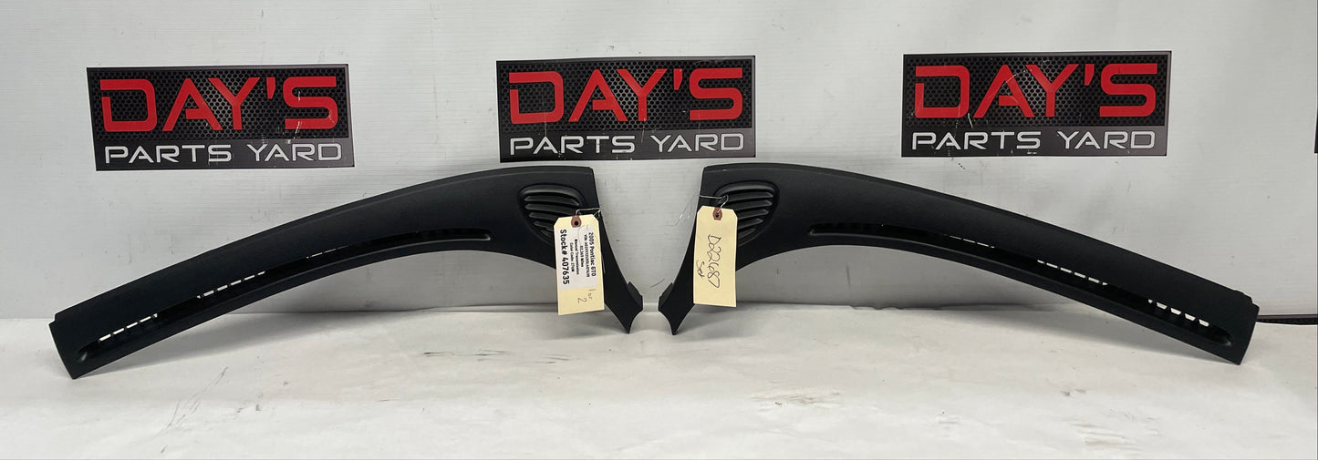 2005 Pontiac GTO Windshield Dash Cowl Defrost Vent Trim Panels Pair OEM