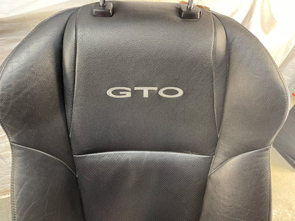 2005 Pontiac GTO Seats Front and Rears Black Leather OEM - Day's Parts Yard