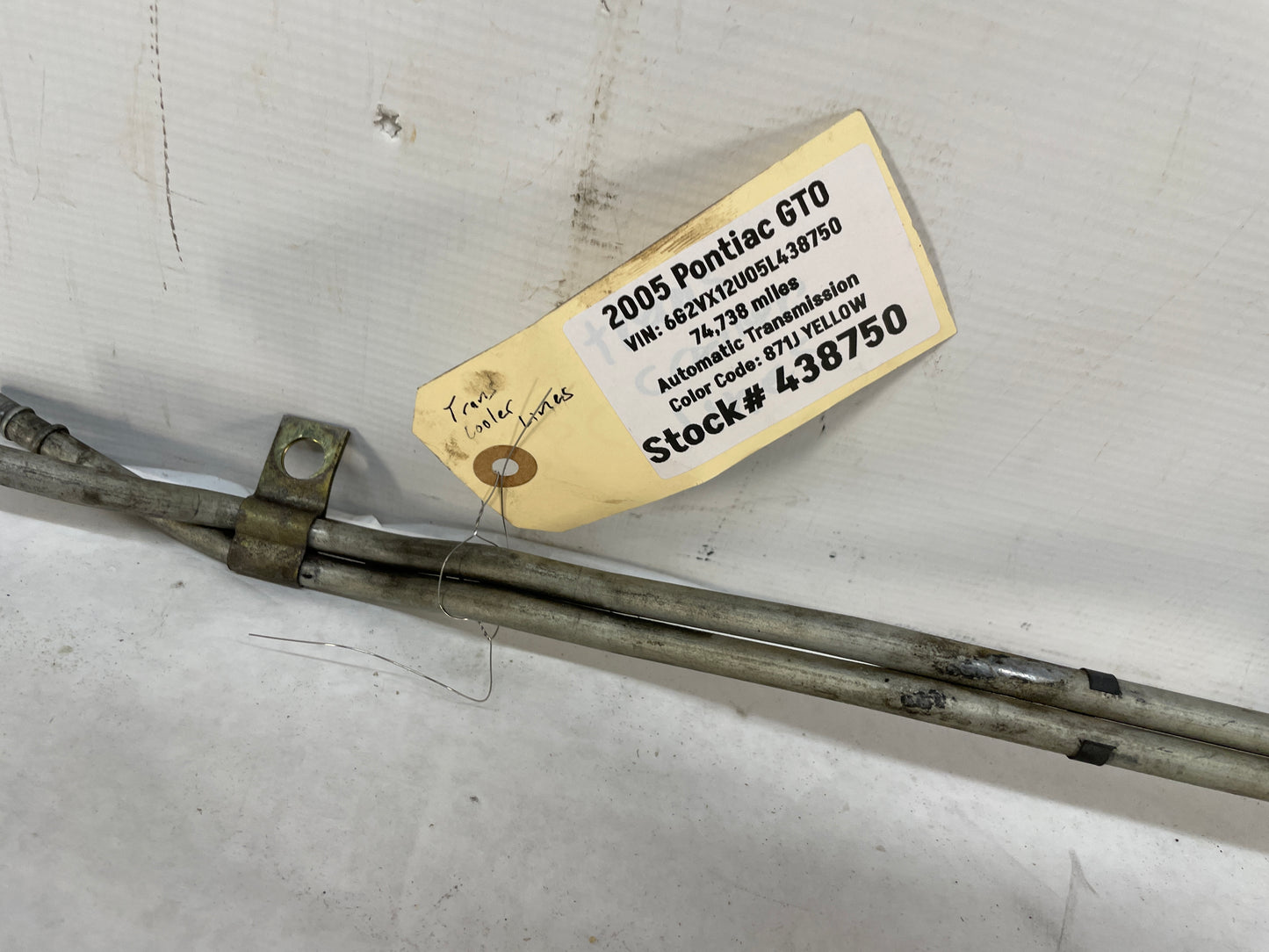 2005 Pontiac GTO Automatic Transmission Oil Coolant Cooler Lines Hoses Tubes OEM