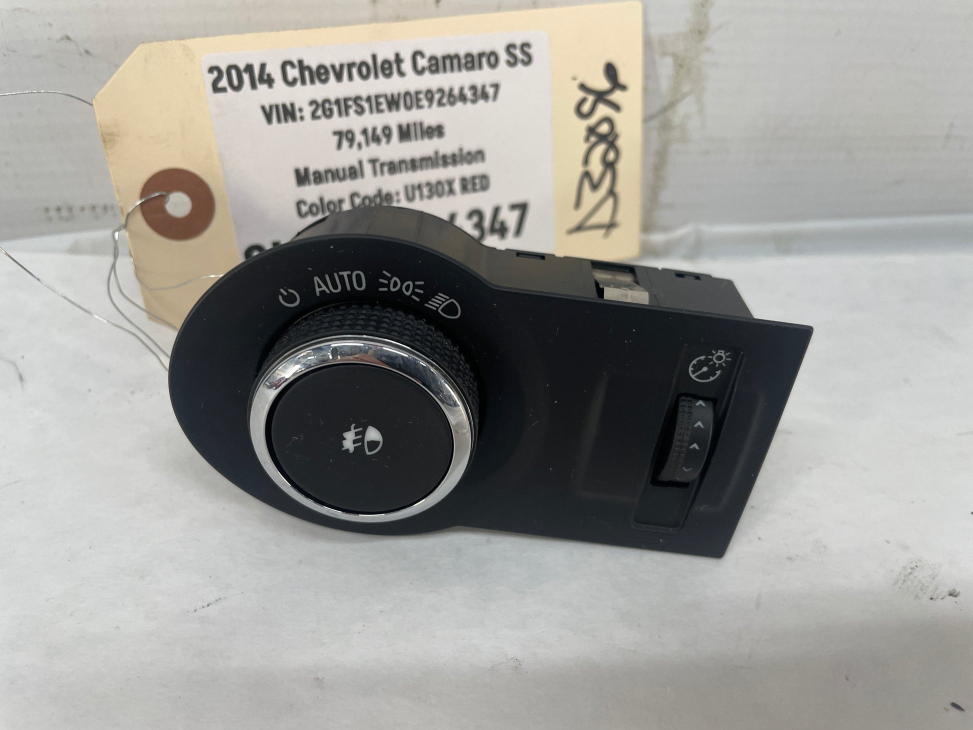 2014 Chevy Camaro SS Headlight Headlamp Switch w/ Fog Lights Lamp OEM - Day's Parts Yard