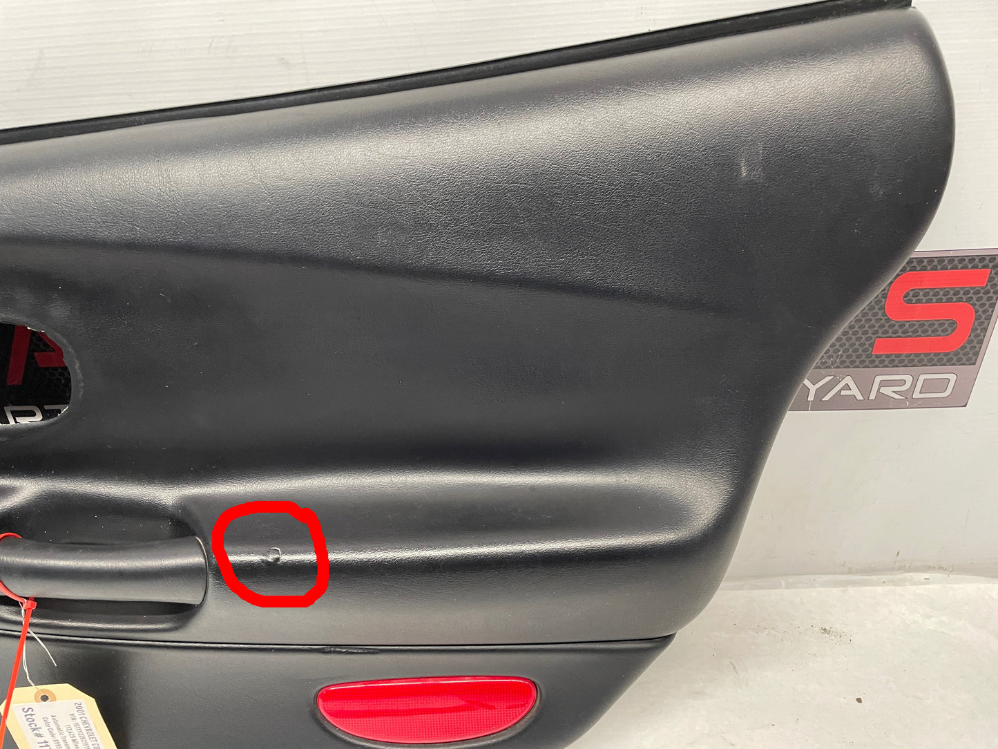 2001 Chevy C5 Corvette RH Passenger Front Interior Door Panel Trim OEM - Day's Parts Yard