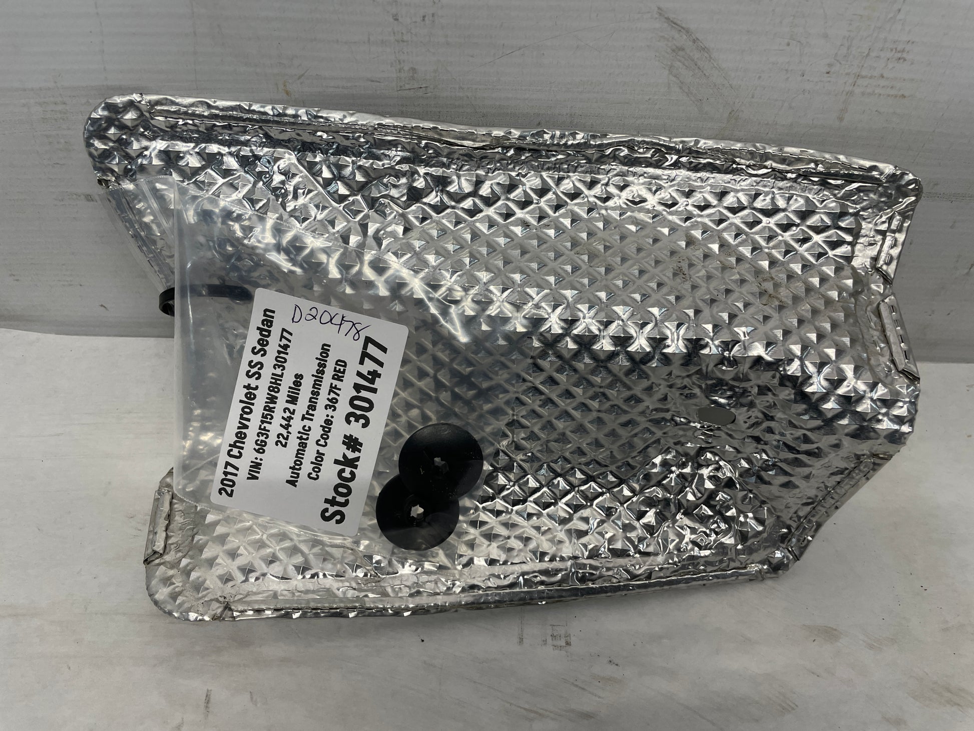 2017 Chevy SS Sedan Engine Bay Cabin Filter Box Heat Shield OEM - Day's Parts Yard