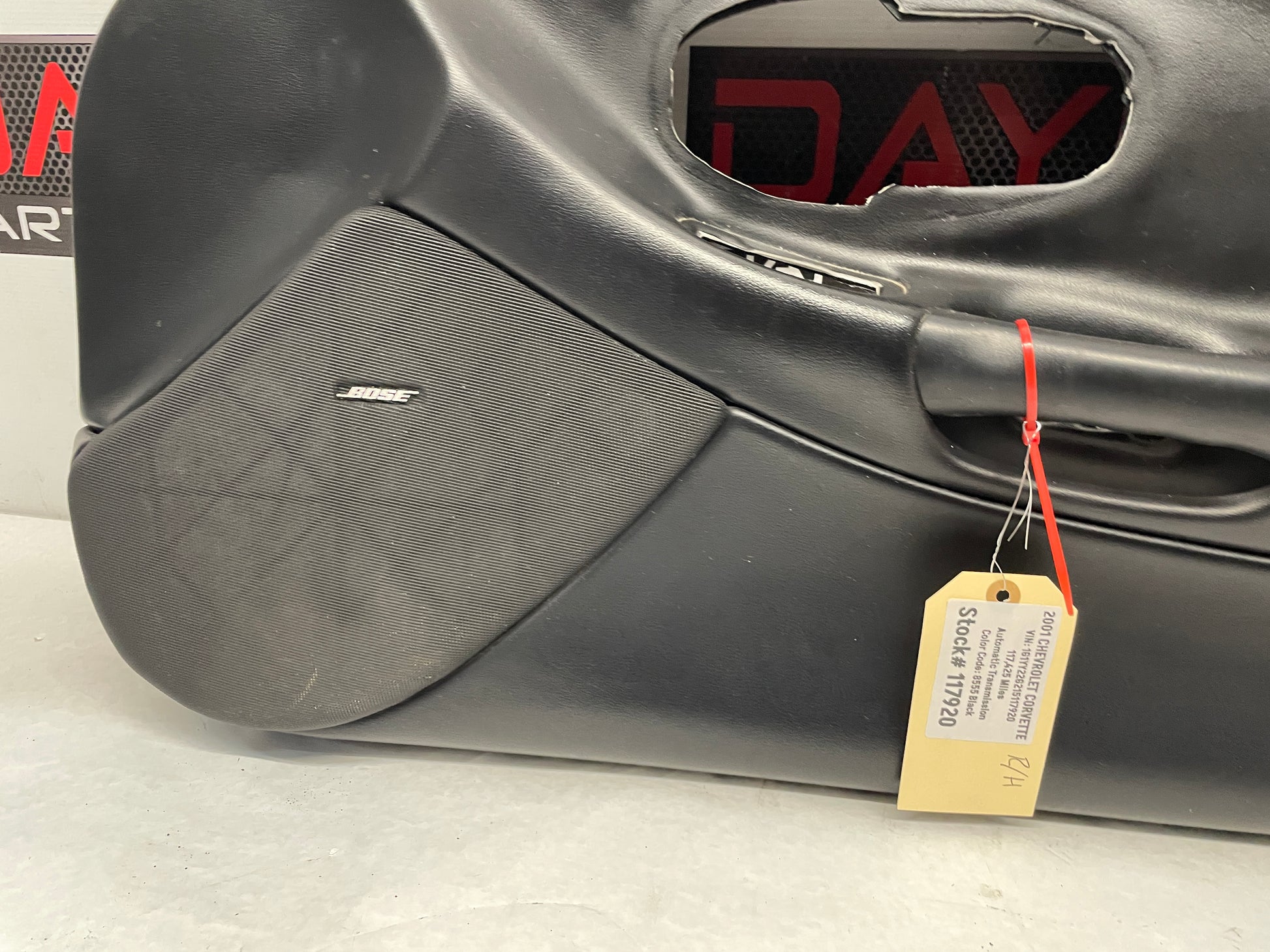 2001 Chevy C5 Corvette RH Passenger Front Interior Door Panel Trim OEM - Day's Parts Yard