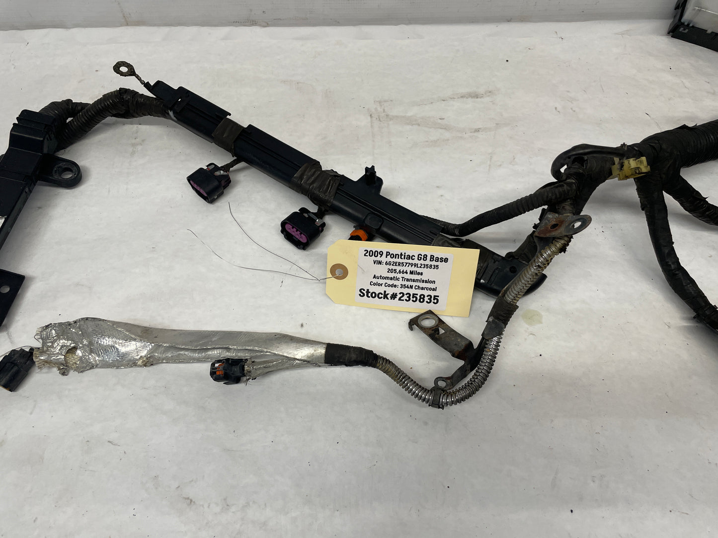 2009 Pontiac G8 Base Front Chassis Engine Bay Fire Wall Wire Wiring Harness OEM - Day's Parts Yard