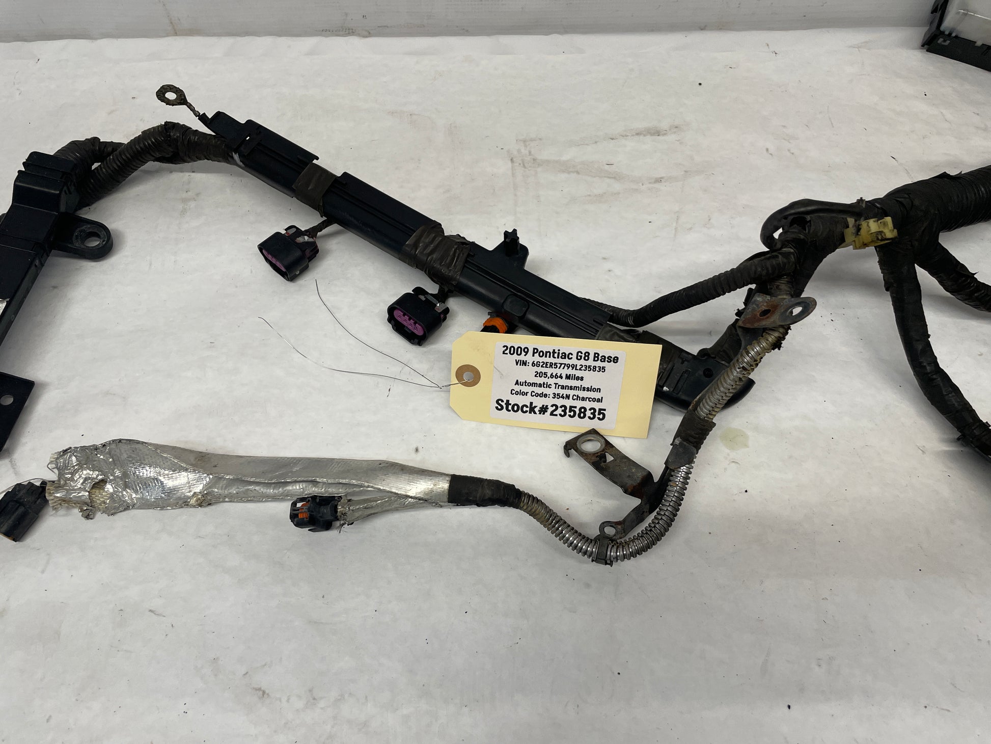 2009 Pontiac G8 Base Front Chassis Engine Bay Fire Wall Wire Wiring Harness OEM - Day's Parts Yard
