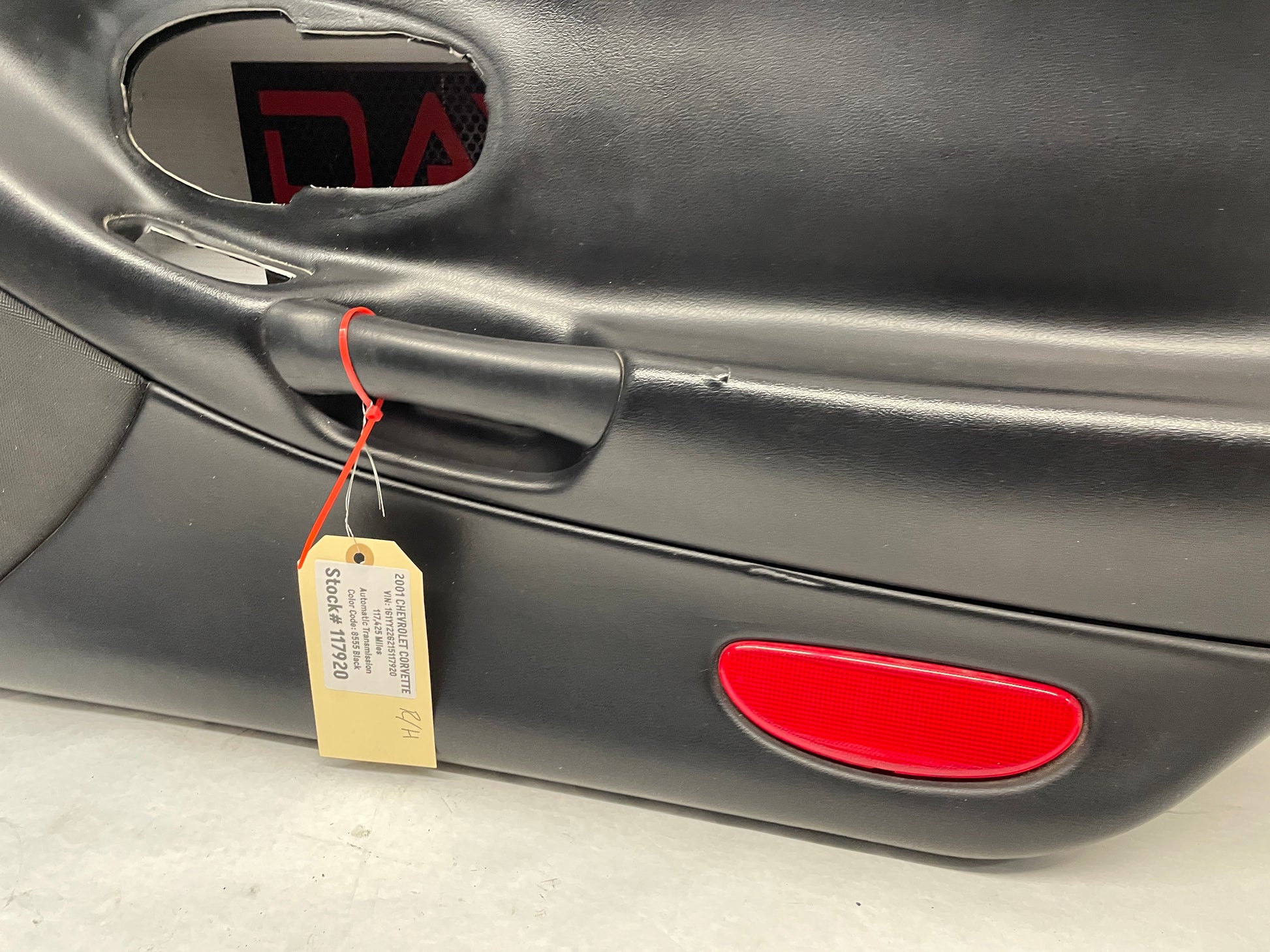 2001 Chevy C5 Corvette RH Passenger Front Interior Door Panel Trim OEM - Day's Parts Yard