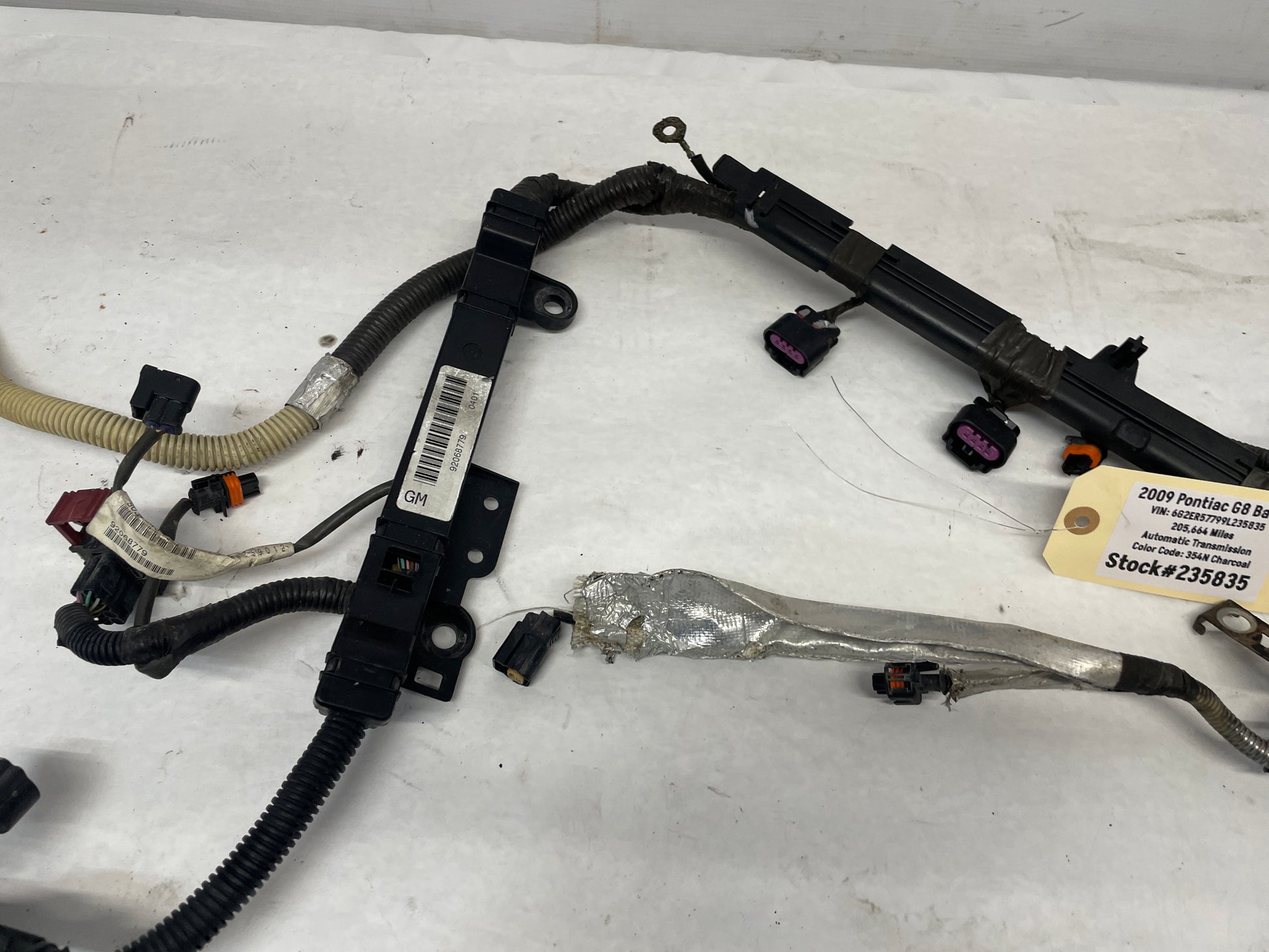 2009 Pontiac G8 Base Front Chassis Engine Bay Fire Wall Wire Wiring Harness OEM - Day's Parts Yard
