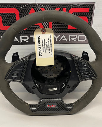 2018 Chevy Camaro 1LE SS Steering Wheel Suede Alcantara w/ Carbon Fiber Trim OEM