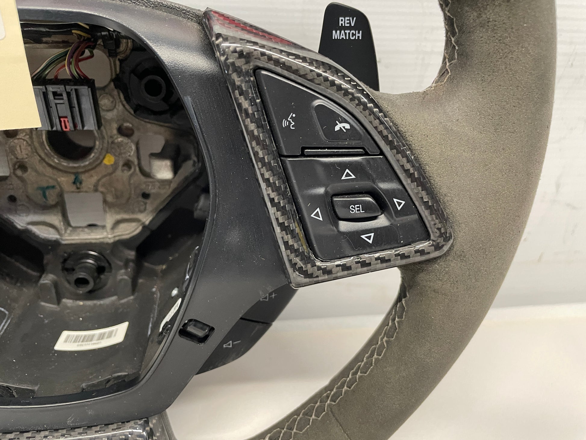 2018 Chevy Camaro 1LE SS Steering Wheel Suede Alcantara w/ Carbon Fiber Trim OEM - Day's Parts Yard
