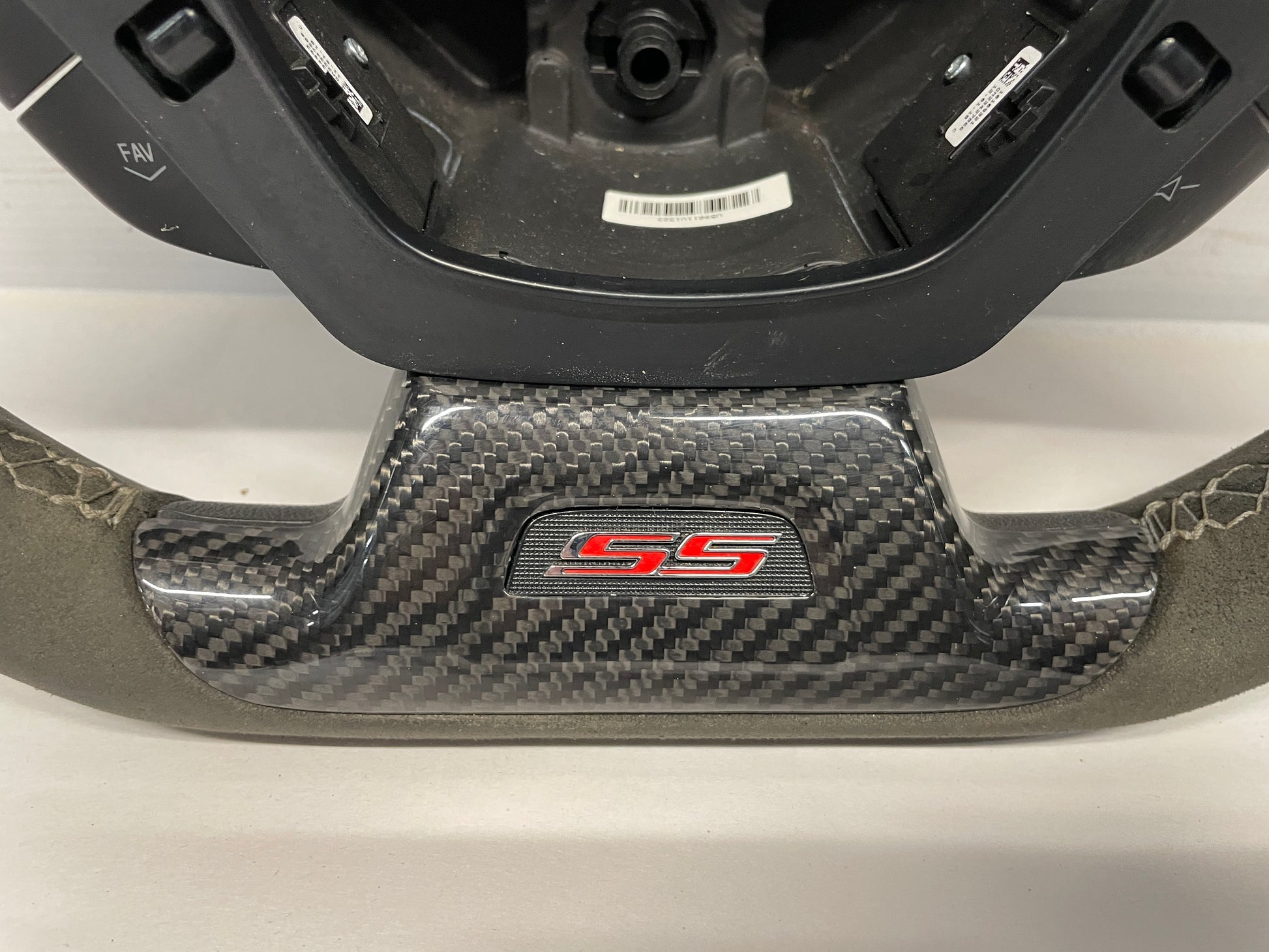 2018 Chevy Camaro 1LE SS Steering Wheel Suede Alcantara w/ Carbon Fiber Trim OEM - Day's Parts Yard