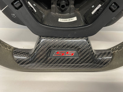 2018 Chevy Camaro 1LE SS Steering Wheel Suede Alcantara w/ Carbon Fiber Trim OEM - Day's Parts Yard