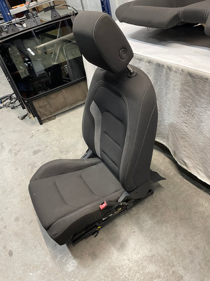 2020 Chevy Camaro SS LZ Seats Fronts and Rears Black and Gray Cloth OEM - Day's Parts Yard