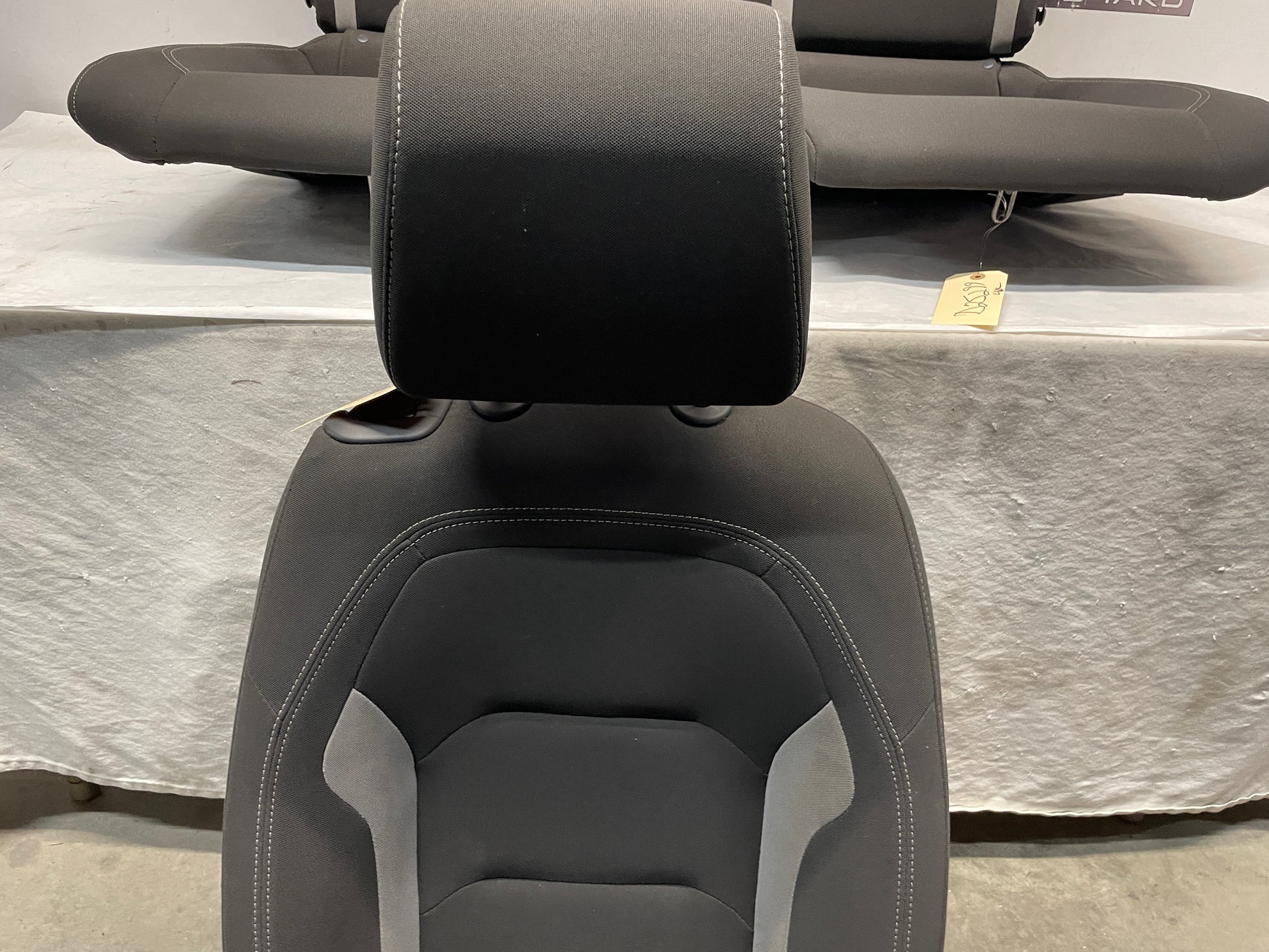 2020 Chevy Camaro SS LZ Seats Fronts and Rears Black and Gray Cloth OEM - Day's Parts Yard