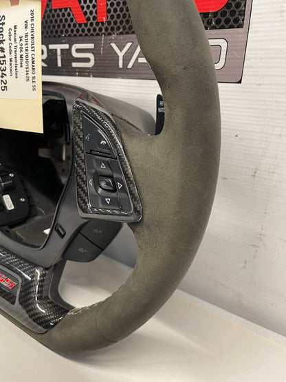 2018 Chevy Camaro 1LE SS Steering Wheel Suede Alcantara w/ Carbon Fiber Trim OEM - Day's Parts Yard