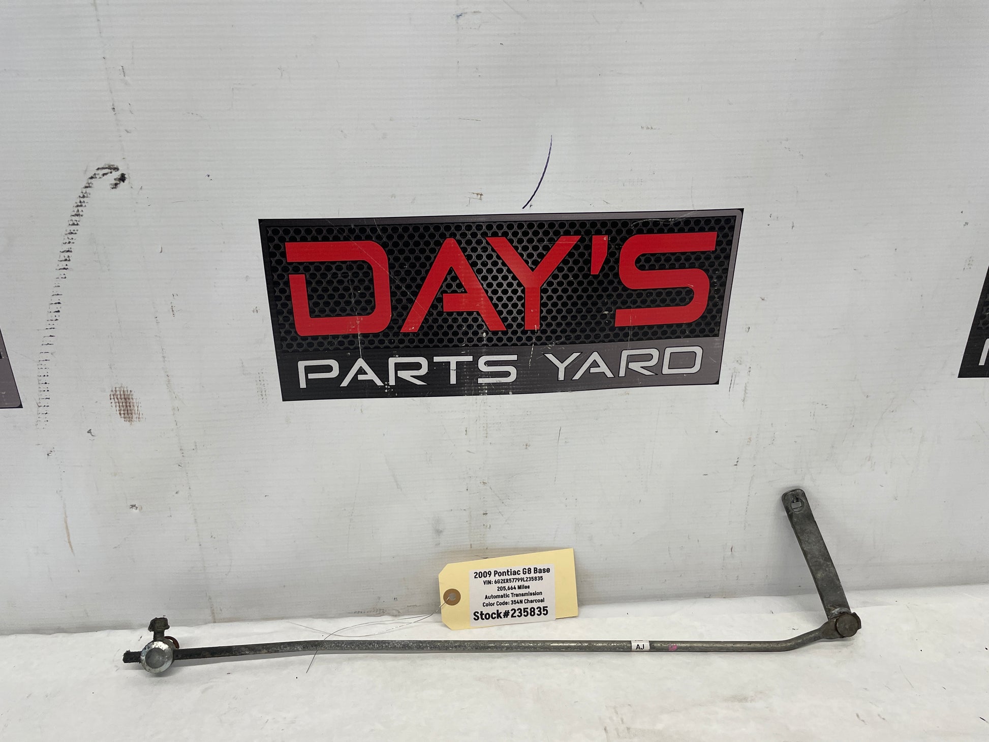 2009 Pontiac G8 Base Automatic Shifter Linkage Rod OEM - Day's Parts Yard