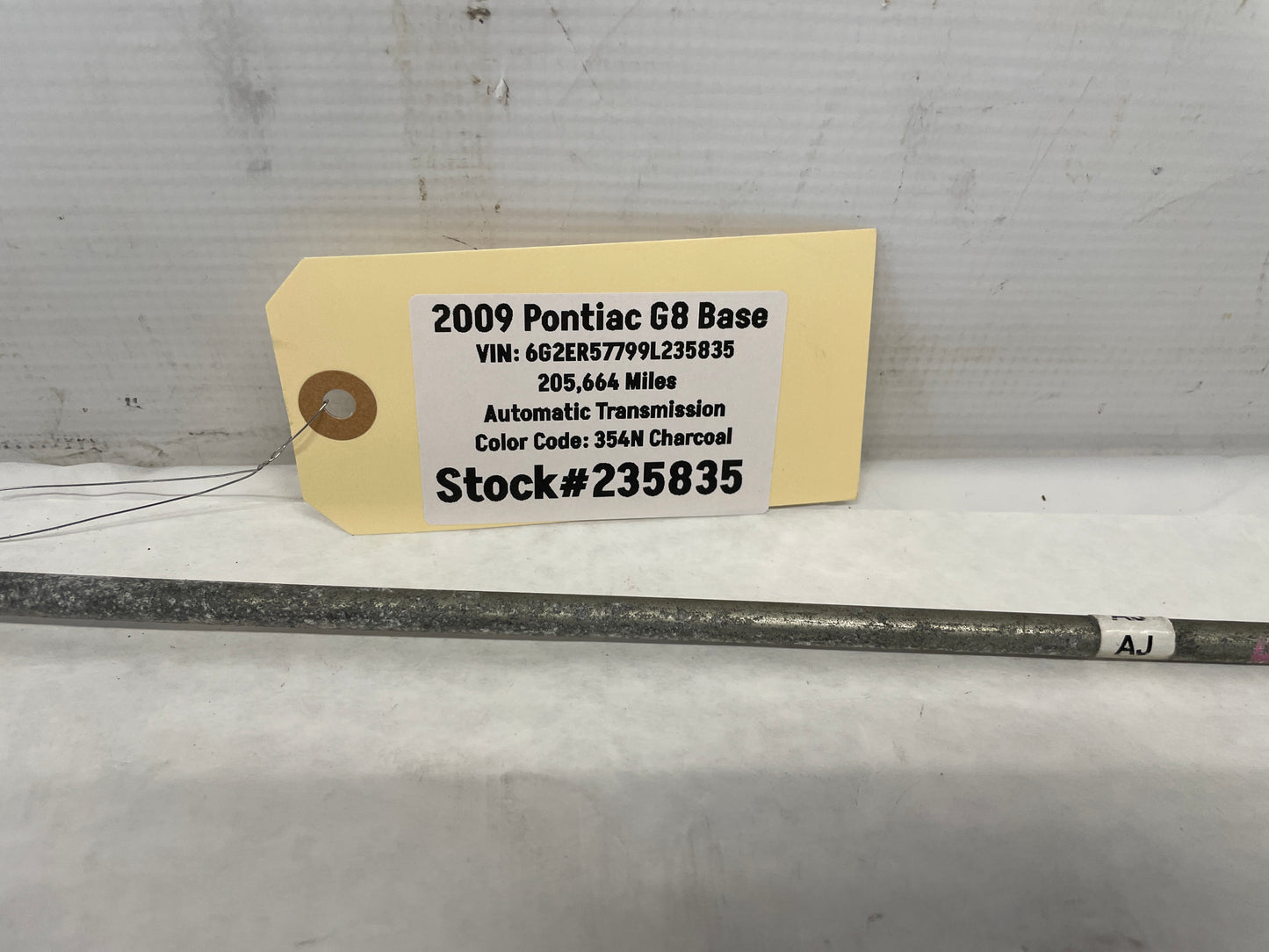 2009 Pontiac G8 Base Automatic Shifter Linkage Rod OEM - Day's Parts Yard