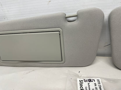 2015 Chevy SS Sedan RH & LH Sun Visor Sunvisor w/Clips OEM - Day's Parts Yard