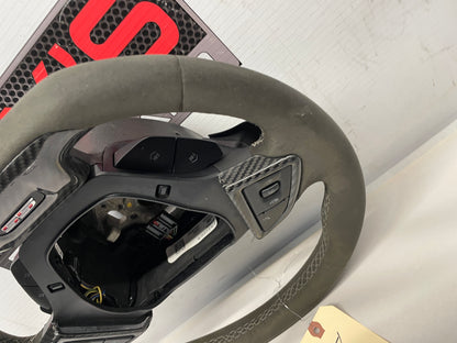 2018 Chevy Camaro 1LE SS Steering Wheel Suede Alcantara w/ Carbon Fiber Trim OEM - Day's Parts Yard
