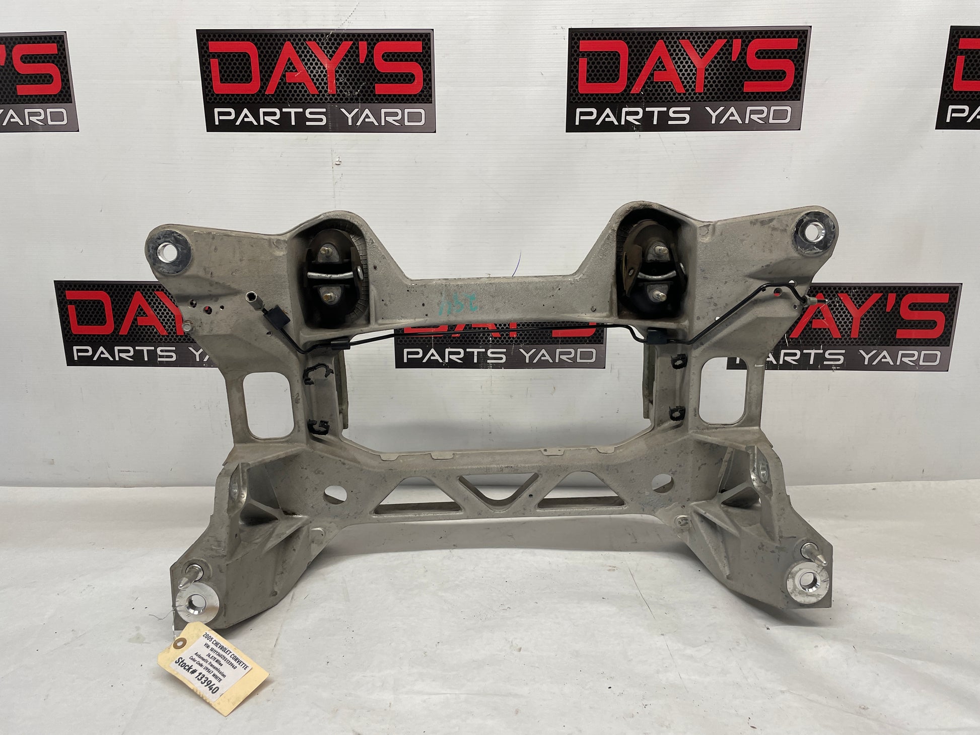 2005 Chevy C6 Corvette Rear Suspension Crossmember Cradle K Member Frame OEM - Day's Parts Yard