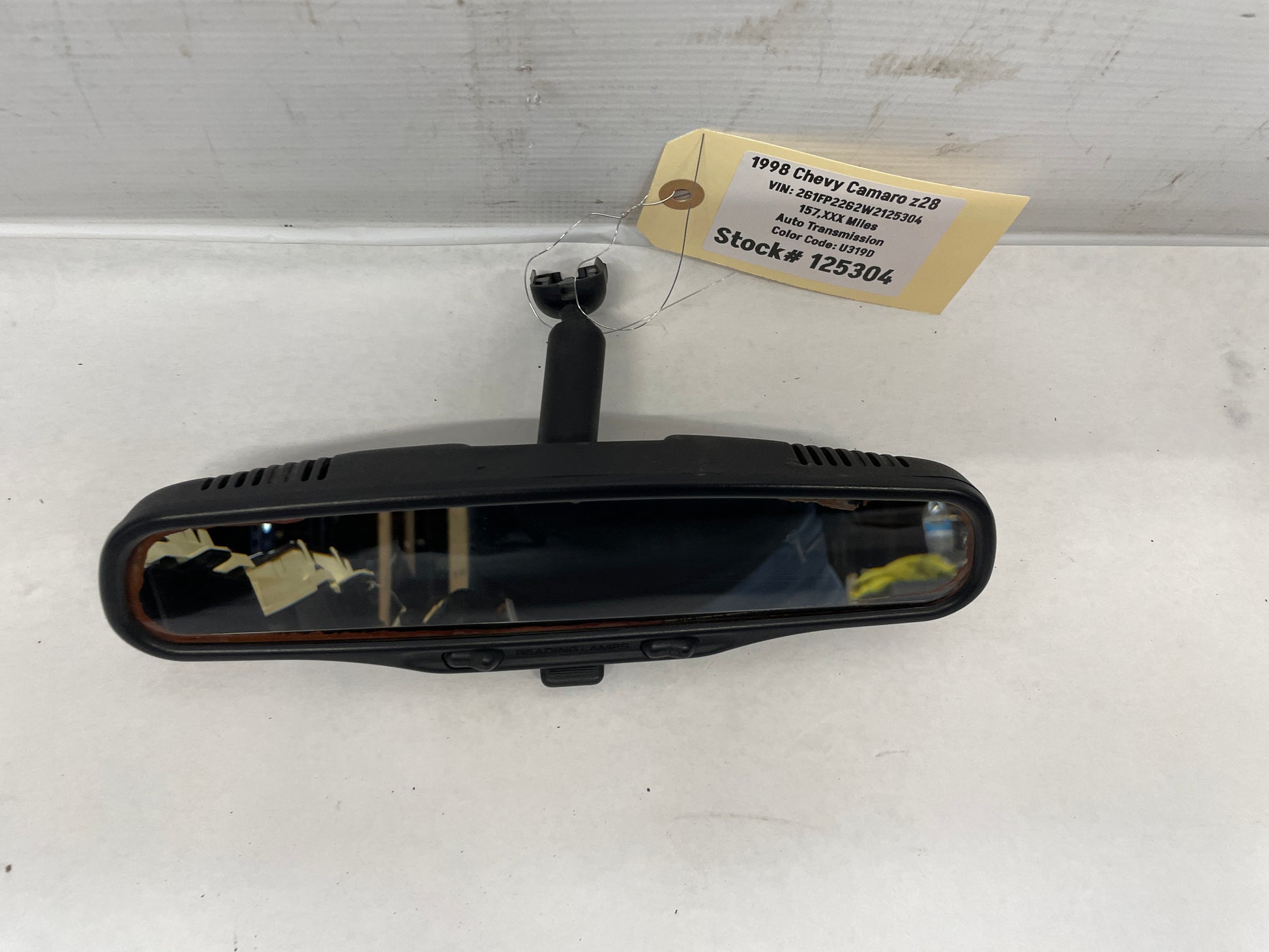 1998 Chevy Camaro Z28 Rearview Rear View Mirror w/ Reading Map Lights OEM - Day's Parts Yard