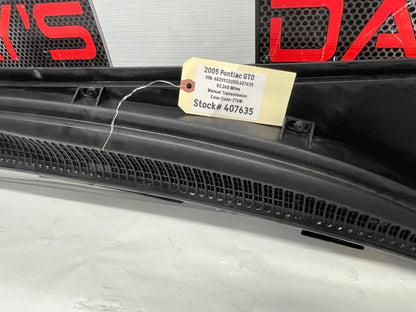 2005 Pontiac GTO Complete Windshield Wiper Cowl Assembly OEM
