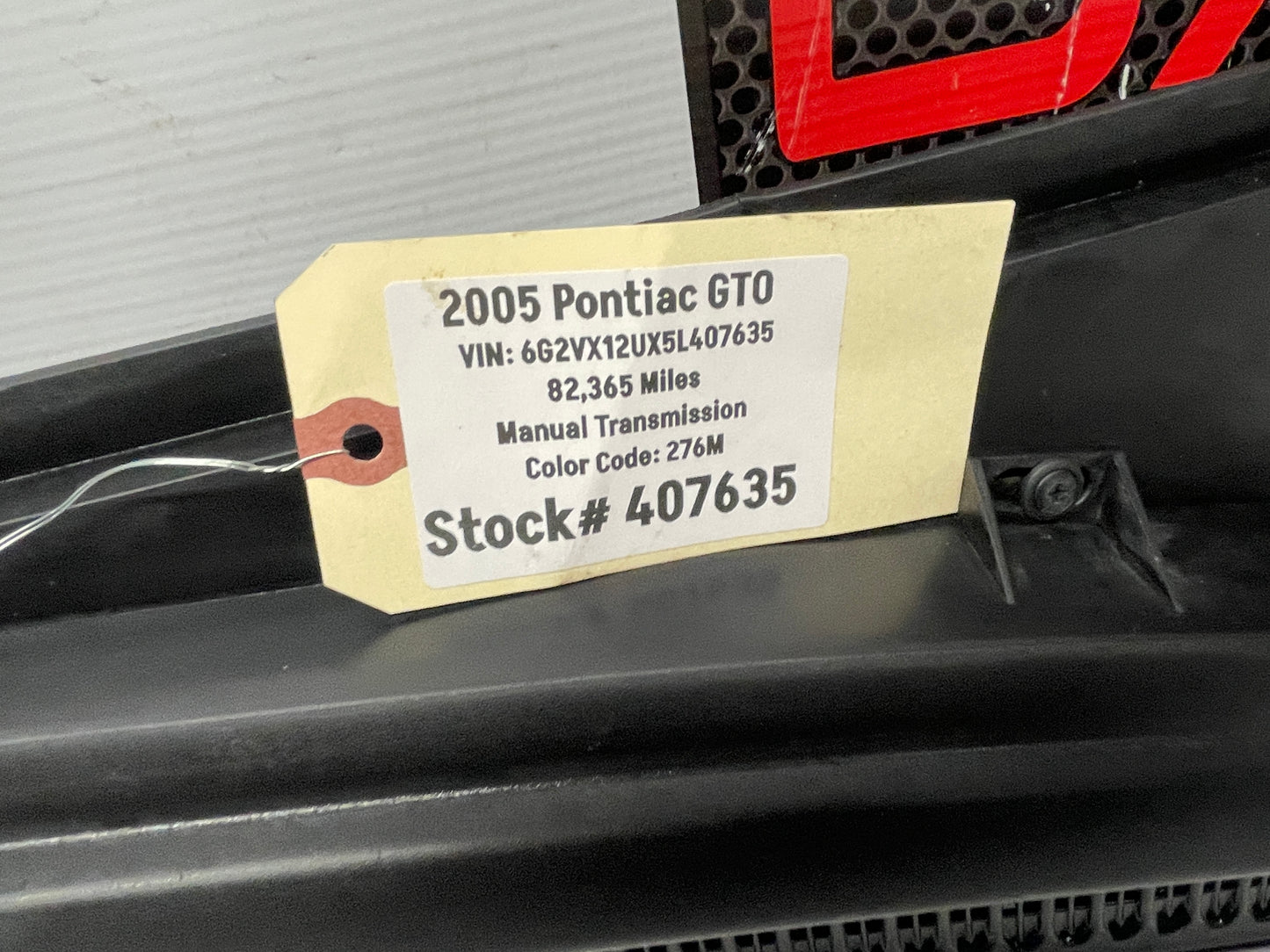 2005 Pontiac GTO Complete Windshield Wiper Cowl Assembly OEM