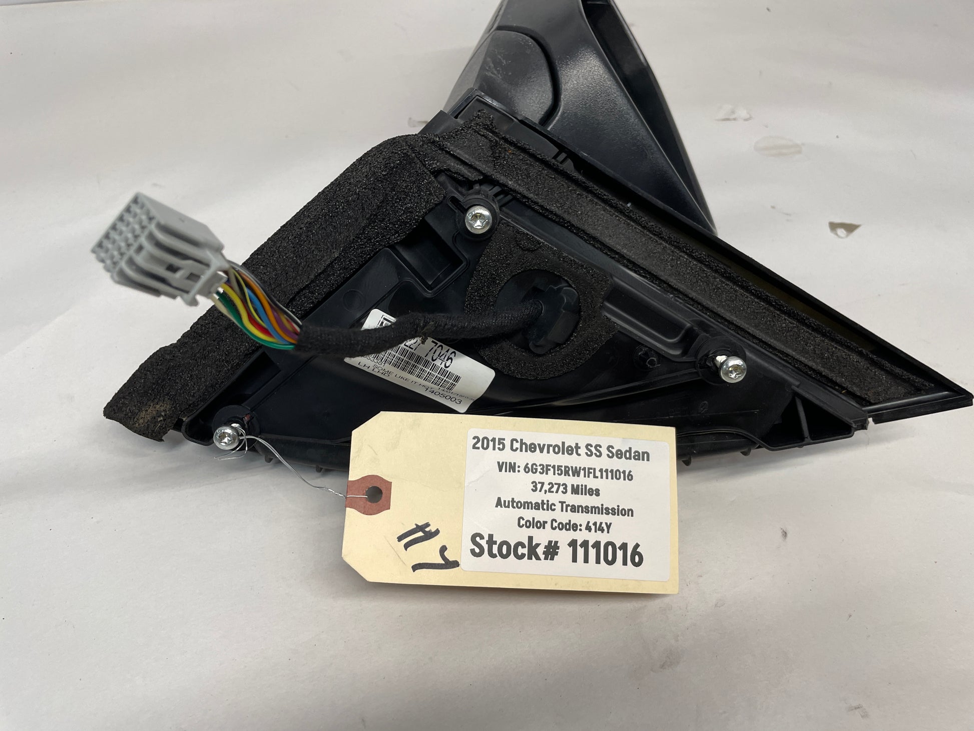 2015 Chevy SS Sedan LH Driver Exterior Door Mirror OEM - Day's Parts Yard