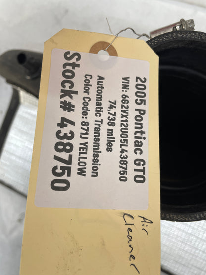 2005 Pontiac GTO Bohnman XAIR Over the Radiator Cold Air Intake CAI OTR