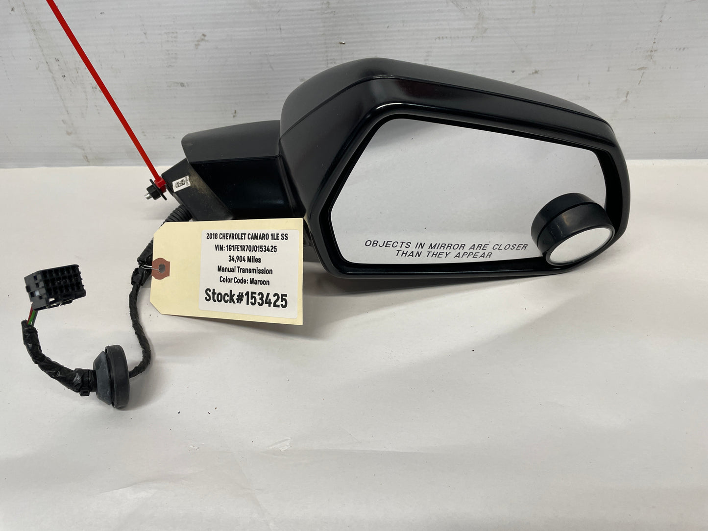 2018 Chevy Camaro 1LE SS RH Passenger Exterior Side Mirror OEM - Day's Parts Yard
