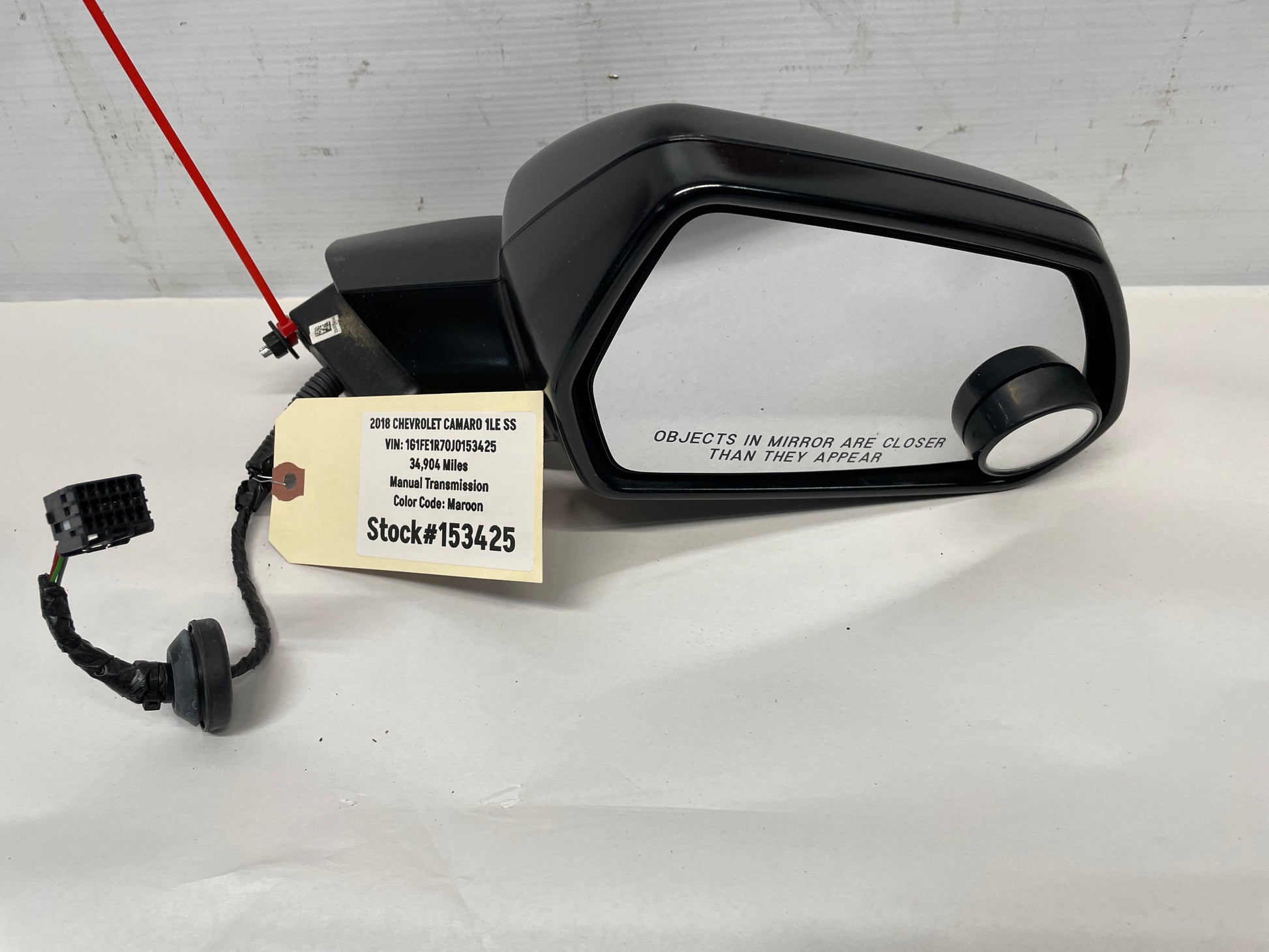 2018 Chevy Camaro 1LE SS RH Passenger Exterior Side Mirror OEM - Day's Parts Yard
