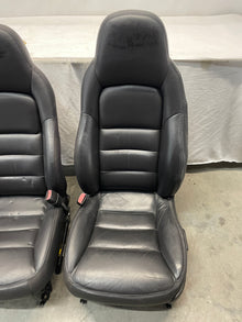 2005 Chevy C6 Corvette Front Seats Black Leather OEM - Day's Parts Yard