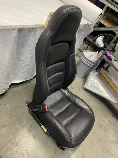 2005 Chevy C6 Corvette Front Seats Black Leather OEM - Day's Parts Yard