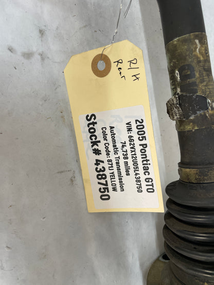 2005 Pontiac GTO RH Passenger CV Axle Half Shaft OEM