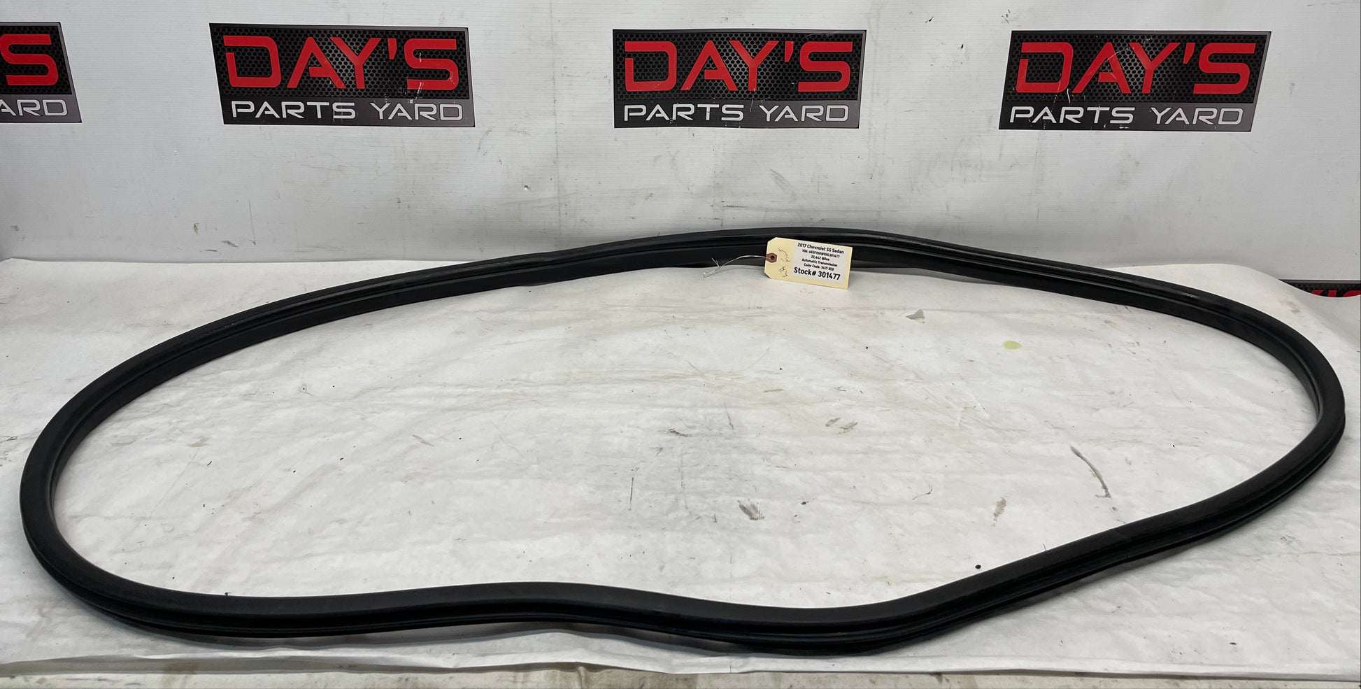 2017 Chevy SS Sedan LH Driver Front Door Rubber Weather Strip OEM - Day's Parts Yard