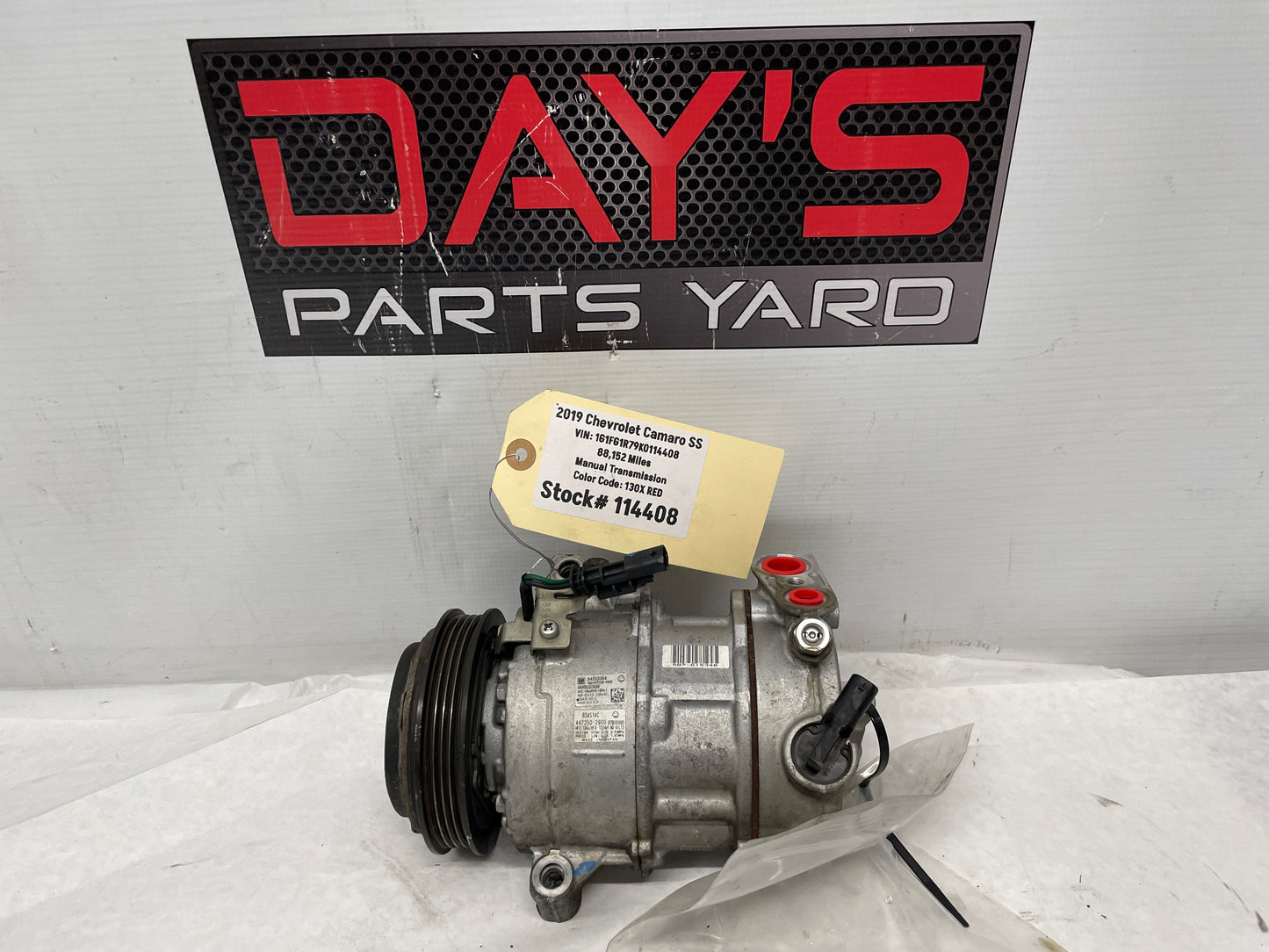 2019 Chevy Camaro SS A/C Compressor Air Conditioner OEM - Day's Parts Yard