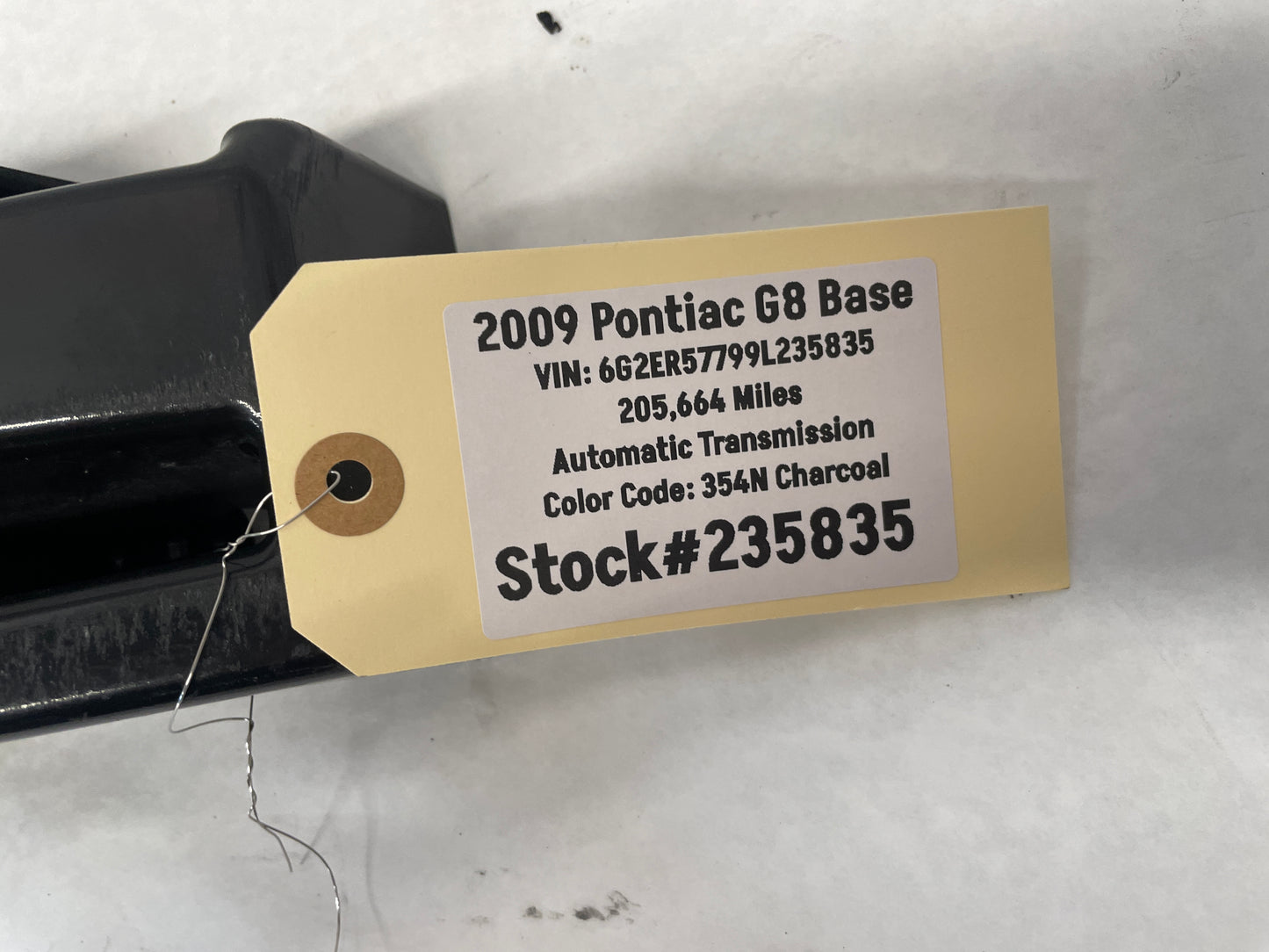 2009 Pontiac G8 Base Front Bumper Impact Energy Absorber Bar OEM - Day's Parts Yard