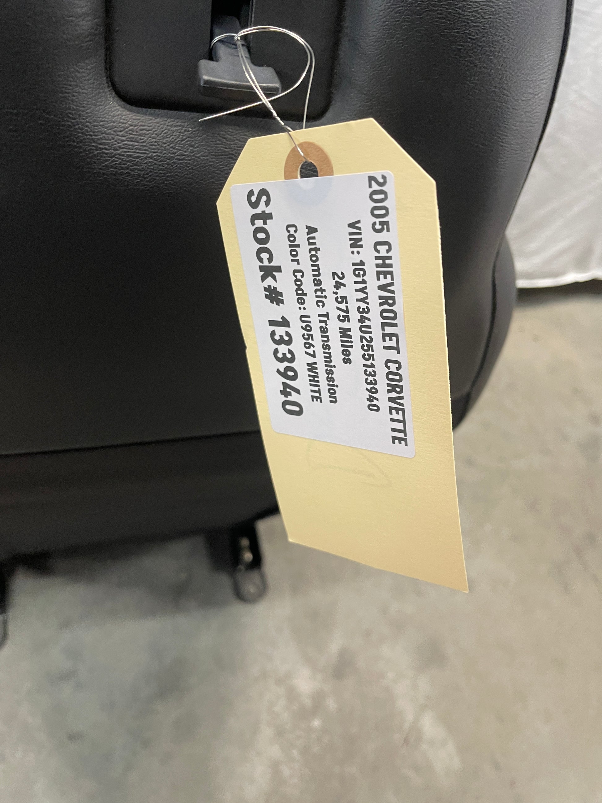 2005 Chevy C6 Corvette Front Seats Black Leather OEM - Day's Parts Yard