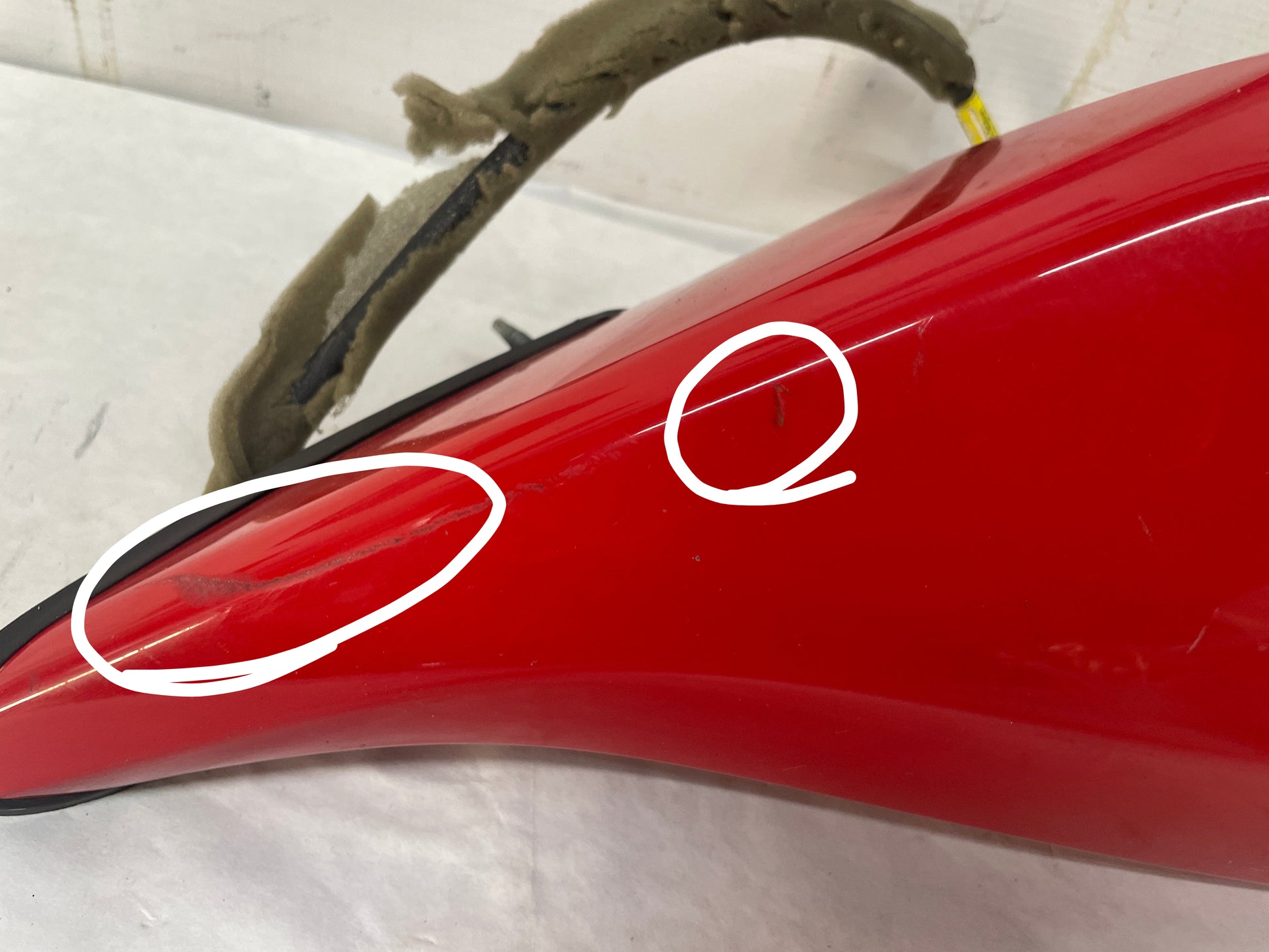 2014 Chevy Camaro SS LH Driver Exterior Out Side Mirror Red OEM - Day's Parts Yard