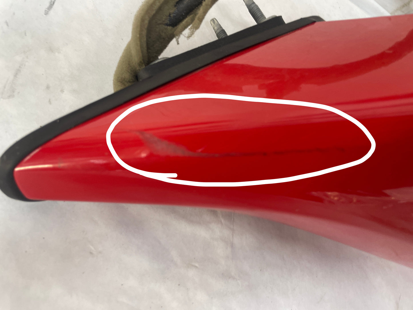2014 Chevy Camaro SS LH Driver Exterior Out Side Mirror Red OEM - Day's Parts Yard