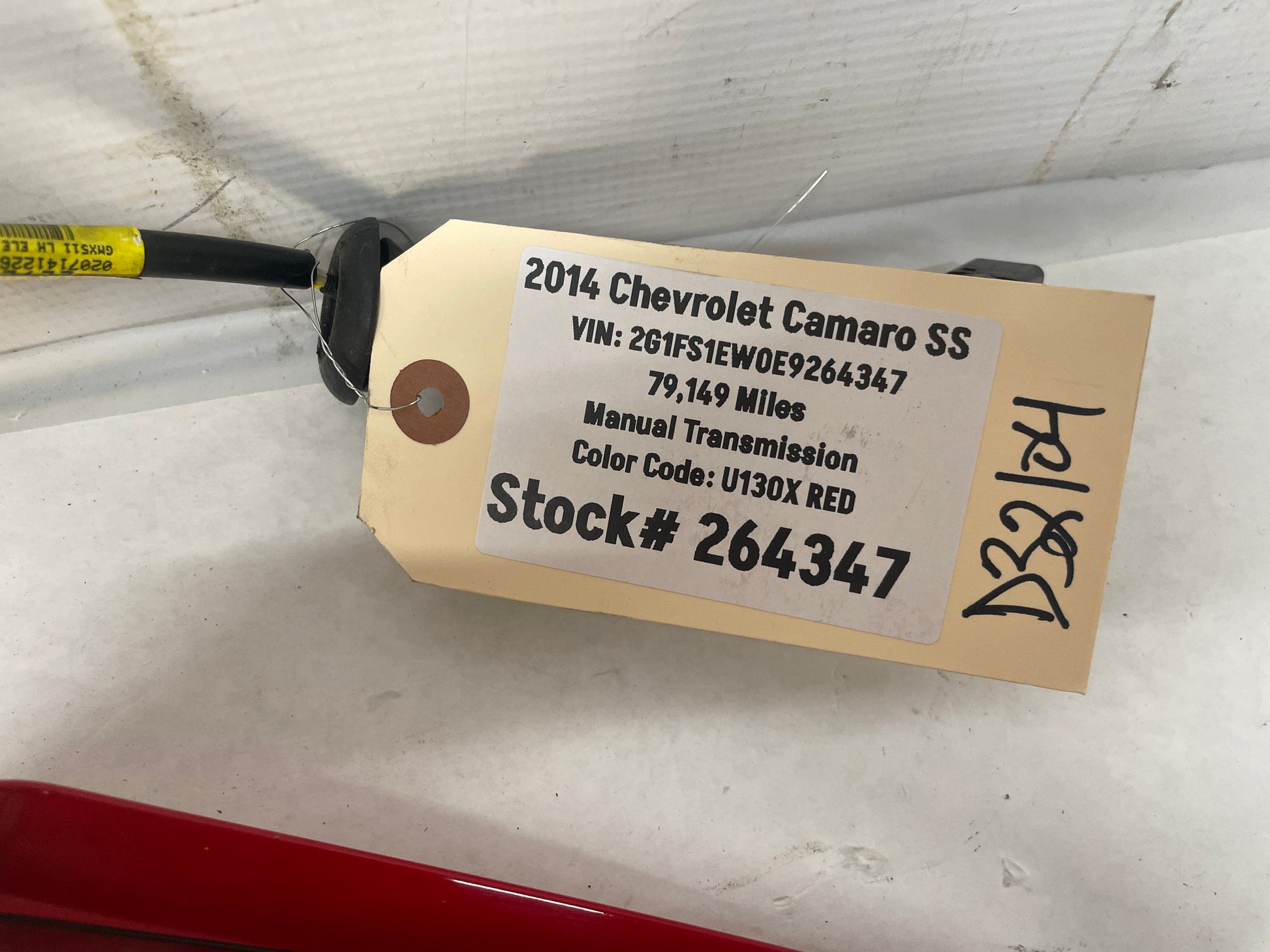2014 Chevy Camaro SS LH Driver Exterior Out Side Mirror Red OEM - Day's Parts Yard