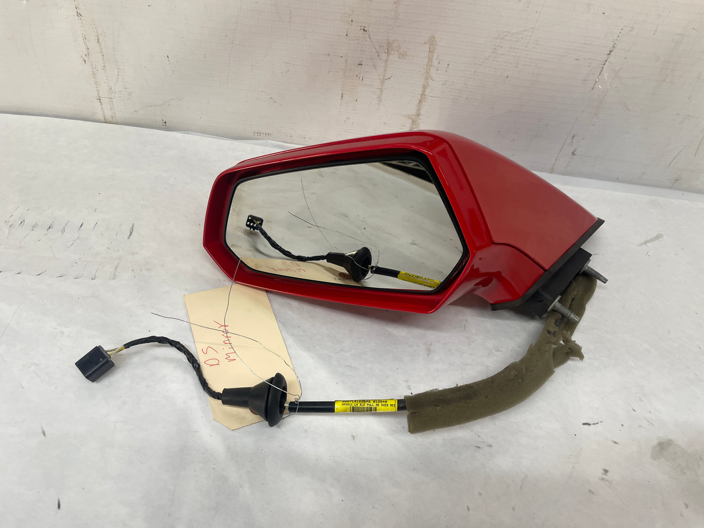 2014 Chevy Camaro SS LH Driver Exterior Out Side Mirror Red OEM - Day's Parts Yard