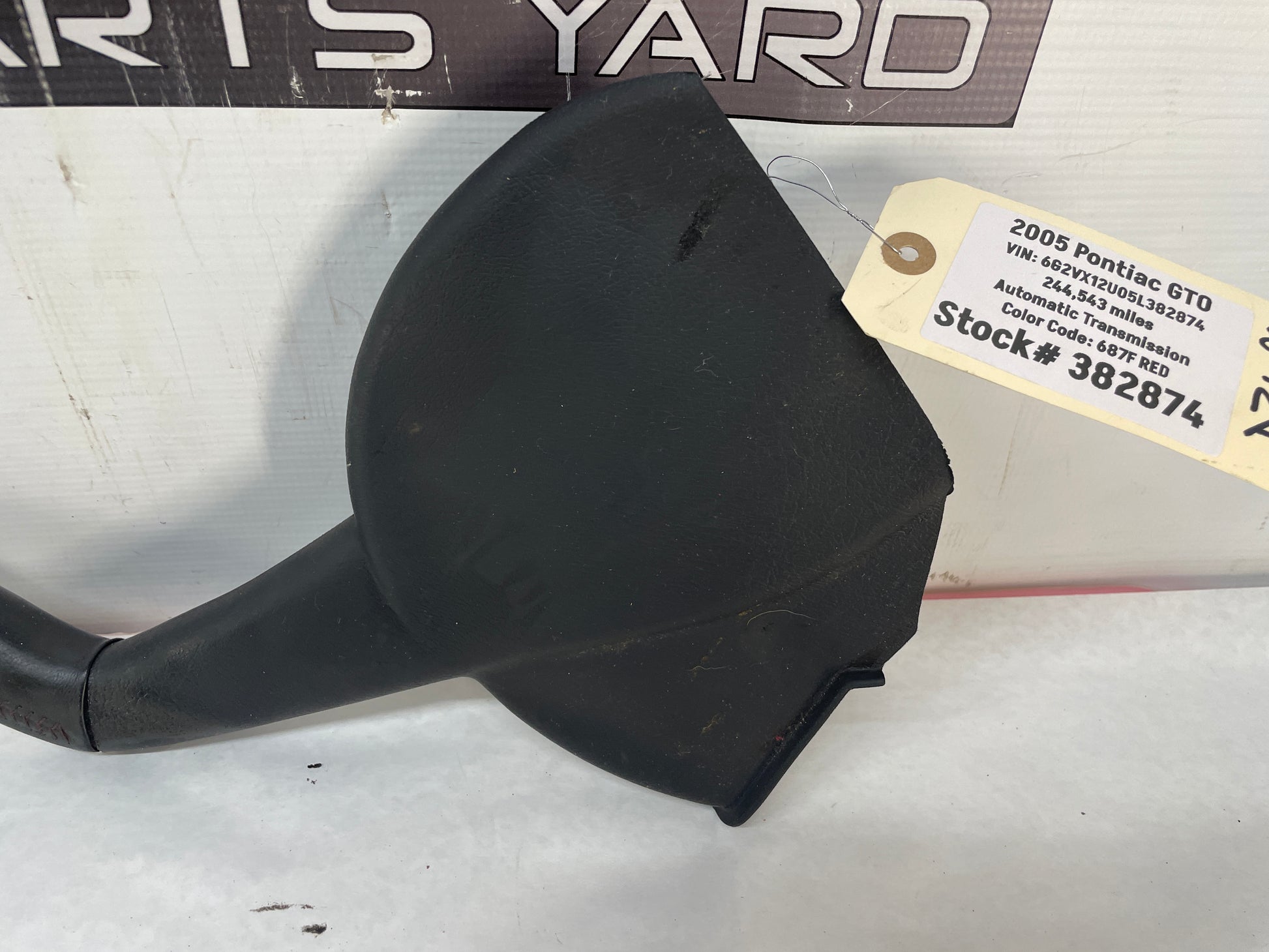 2005 Pontiac GTO Emergency E Parking Brake Handle Lever Red Stitch OEM - Day's Parts Yard
