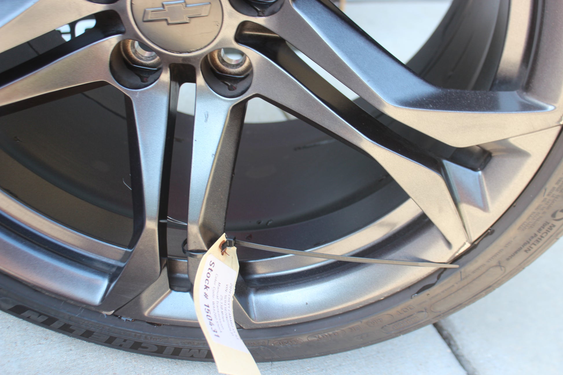 2019 Chevy Camaro SS 1LE Rear Wheel and Tire 20x11 OEM - Day's Parts Yard