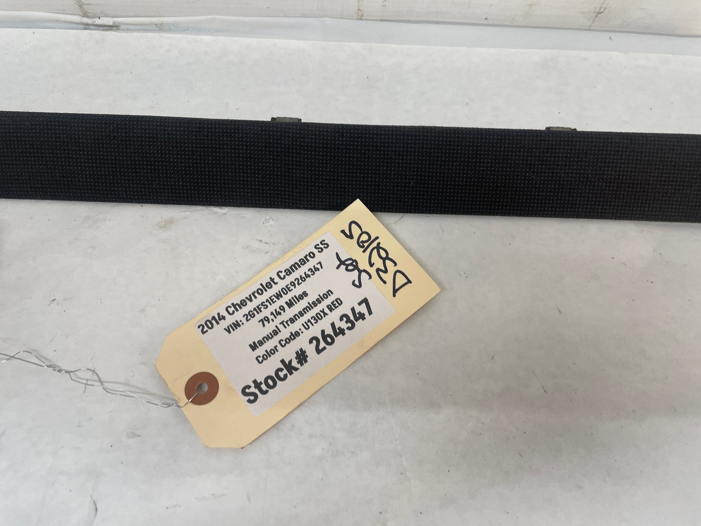 2014 Chevy Camaro SS 1LE Cloth Dash Panel Trim Molding 2 pc OEM - Day's Parts Yard