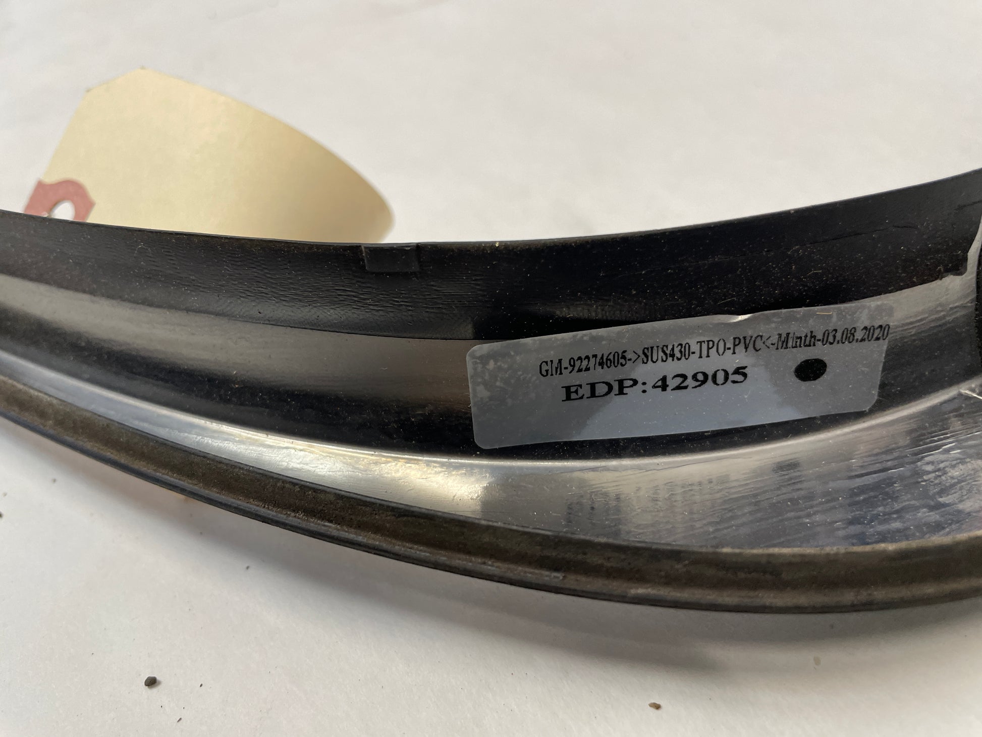 2014 Chevy SS Sedan LH Driver Roof Top Trim Black Molding OEM - Day's Parts Yard
